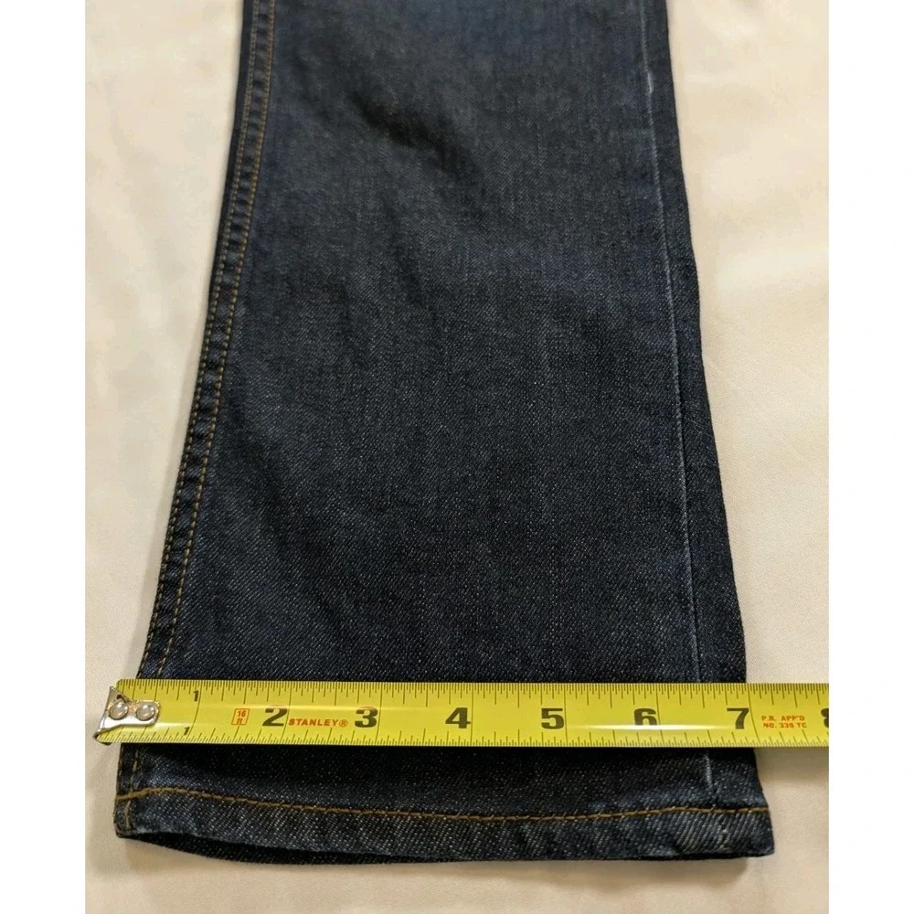 Banana Republic Men Slim Fit Jeans 30(32)x32 Dark Wash Stretch Denim 5-Pocket